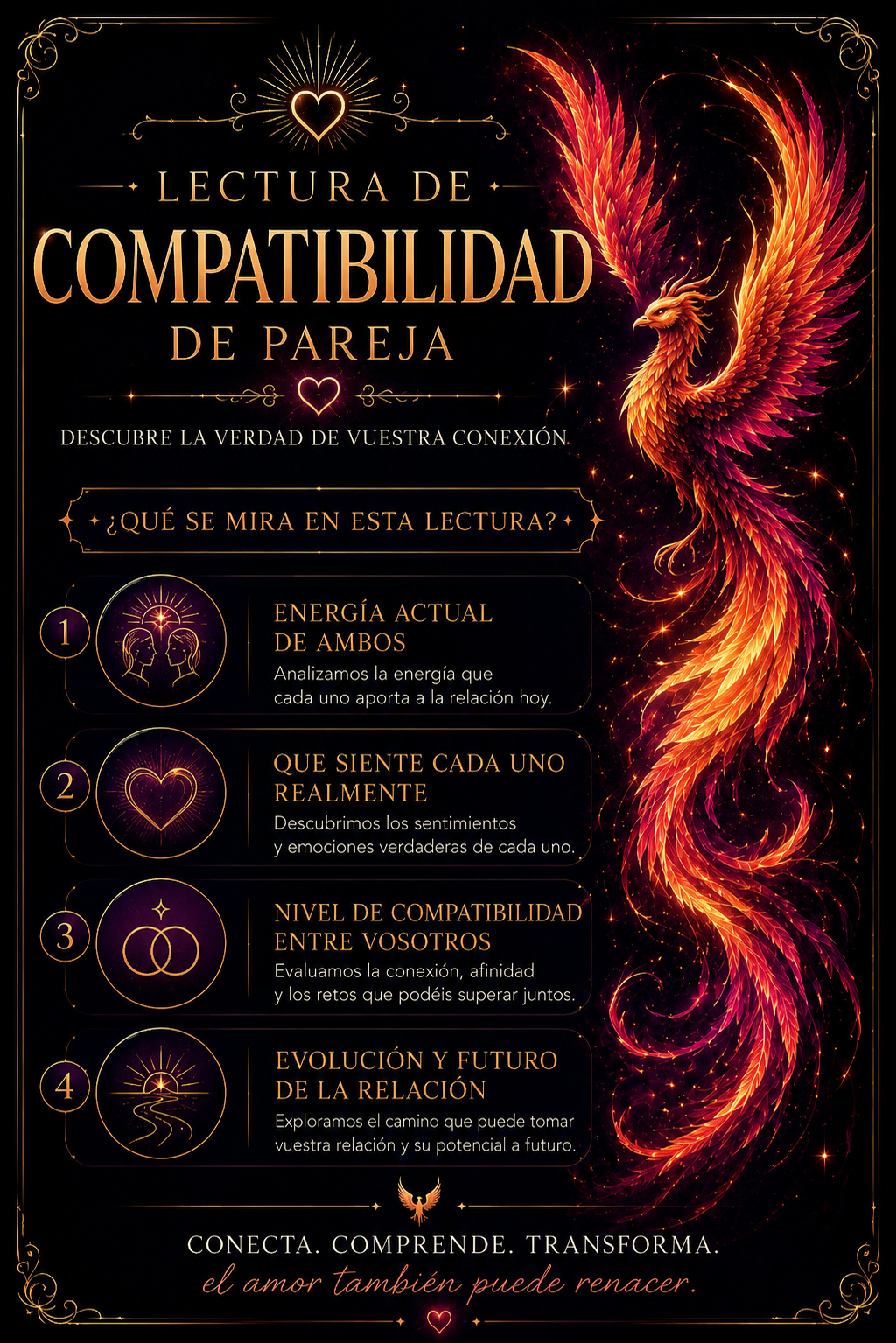 Lectura De Compatibilidad de Pareja - Fénix