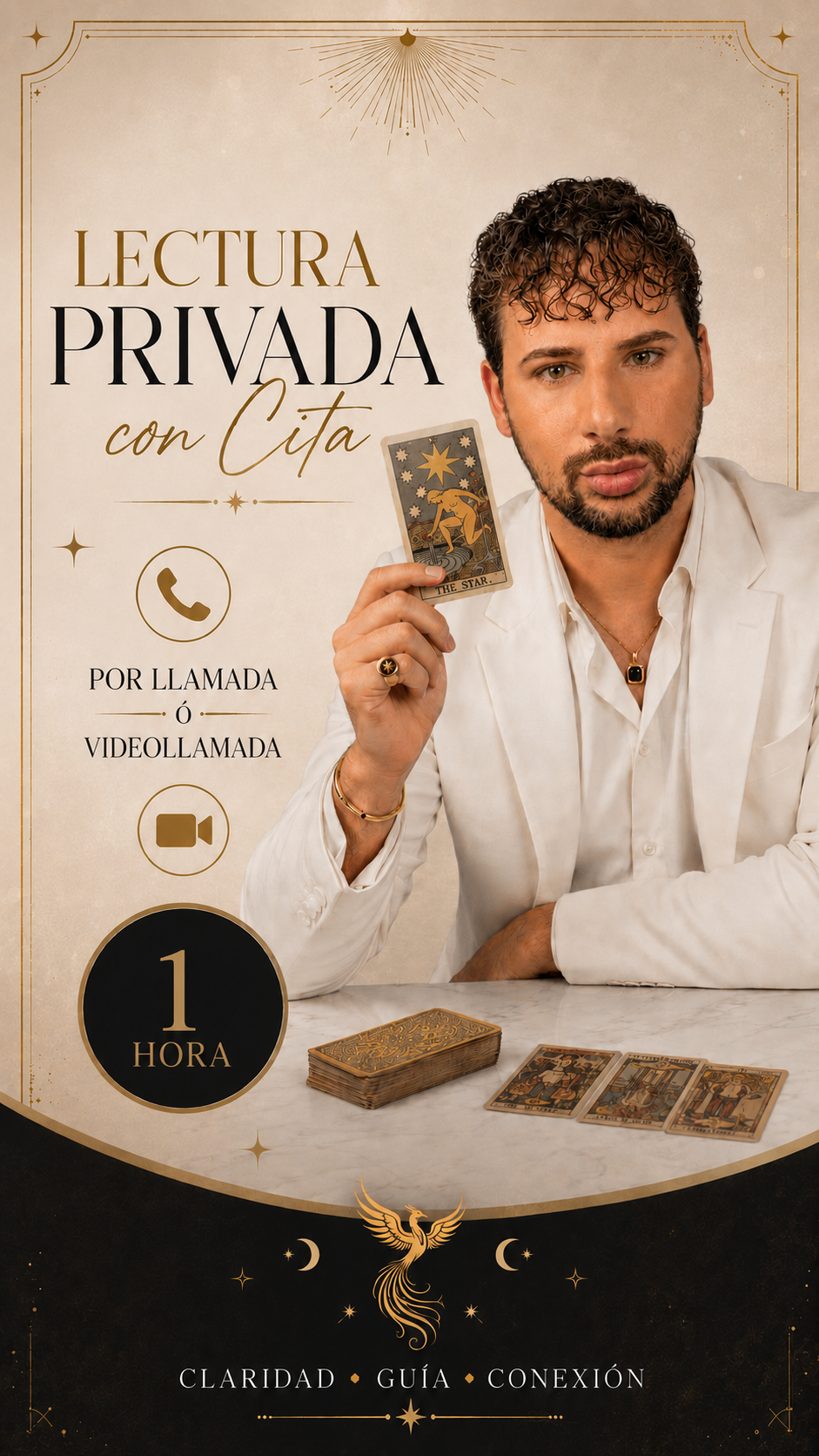 LECTURA DE TAROT DE 1 HORA  (CON CITA)
