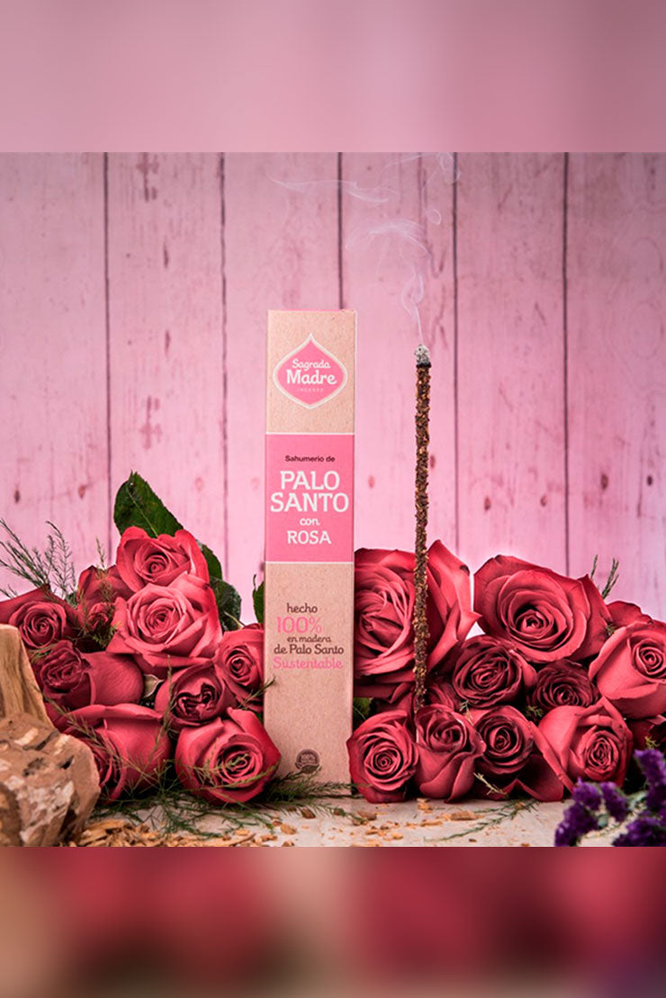 Incienso de Palo Santo con Rosas